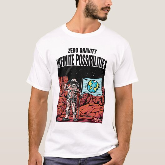 Oneindige Mogelijkheden Mannen Wit T-shirt (Voorkant)