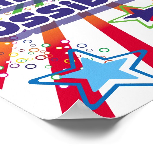 oneindige mogelijkheden Poster (Hoek)