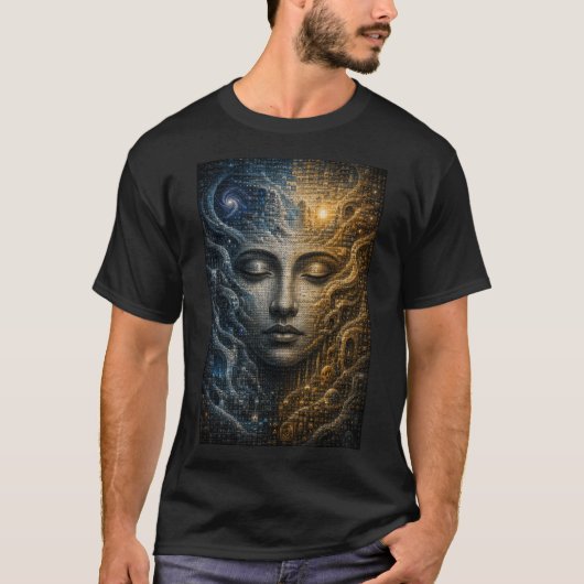 Oneindige Mozaïek Illusie T-Shirt (Voorkant)