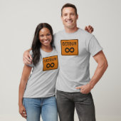 Oneindige omwegen teken fietsen t-shirt (Unisex)