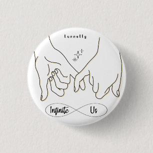 Oneindige Ons Ronde Button 3,2 Cm
