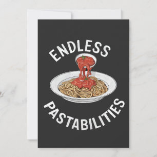 Oneindige Pastabilities Grappige Pasta Spaghettili Kaart