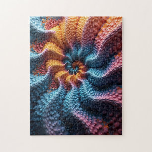 Oneindige pastel spiraal bewegingsgrafiek legpuzzel