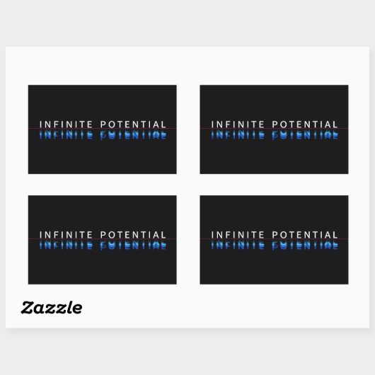 Oneindige Potentie Glitch Sticker (Vel)