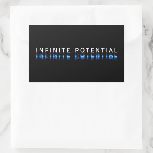 Oneindige Potentie Glitch Sticker (Tas)