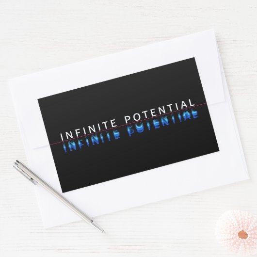 Oneindige Potentie Glitch Sticker (Envelop)