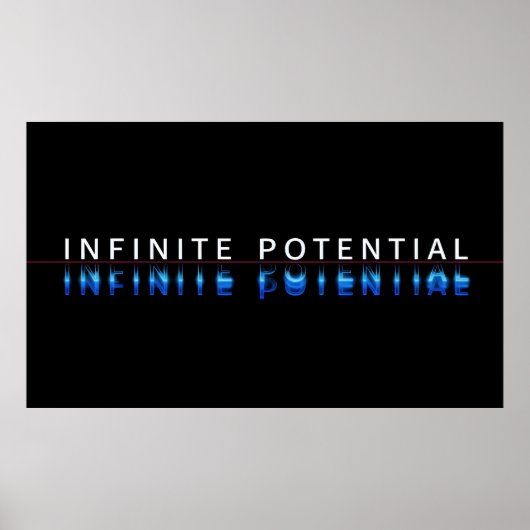 Oneindige Potentieel Glitch Poster (Voorkant)
