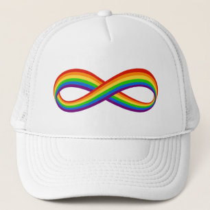Oneindige Regenboog Liefde Symbool Aangepaste Gay  Trucker Pet