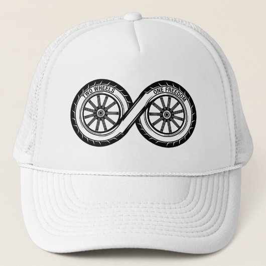 Oneindige Rijder Lifestyle Logo Trucker Pet (Voorkant)