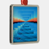 Oneindige Sneeuw Metalen Ornament (Rechts)