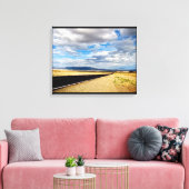 ONEINDIGE SNELWEG DOOR HOGE WOESTIJN CANVAS AFDRUK (Insitu (Woonkamer))