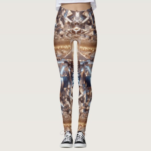 Oneindige spiegeldoolhof leggings (Voorkant)
