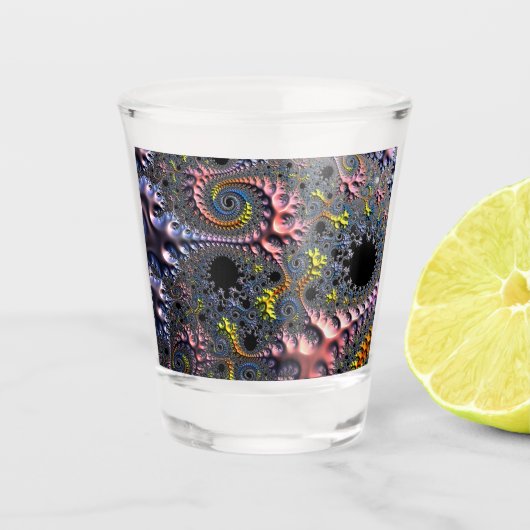 Oneindige Spiraal Rijken Shot Glas (Voorkant)
