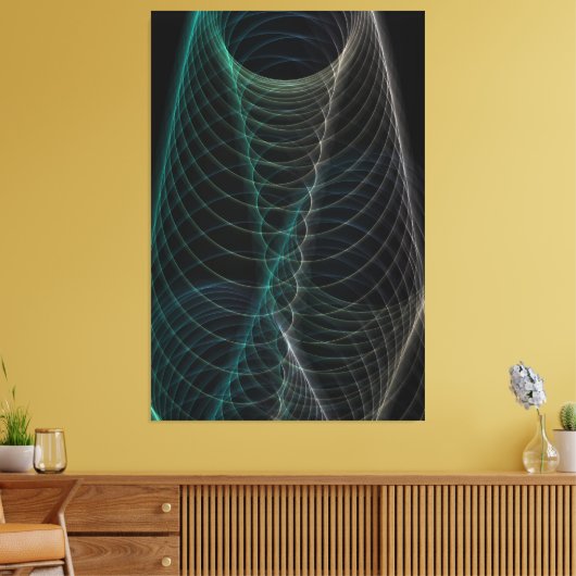 oneindige spiraaltjes canvas afdruk (Insitu (Woonkamer))