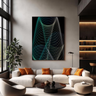 Oneindige spiralen canvas afdruk
