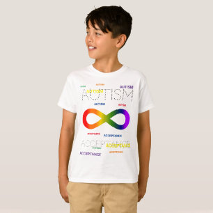 Oneindige stippen voor acceptatie van autisme t-shirt