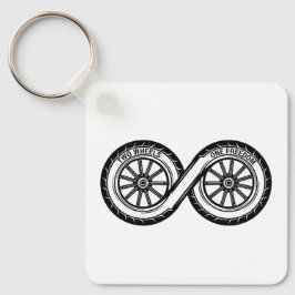 Oneindige Twee Wielenvrijheid Sleutelhanger