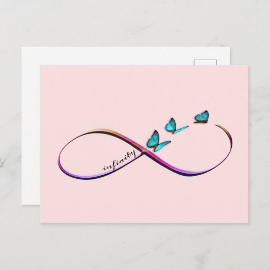 oneindige vlinders briefkaart (Voorkant / Achterkant)