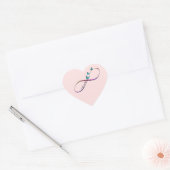 oneindige vlinders hart sticker (Envelop)