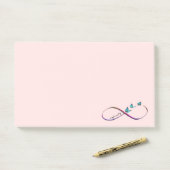 oneindige vlinders post-it® notes (Op bureau)