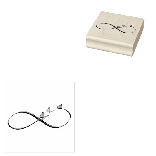 oneindige vlinders rubberstempel (Gestempeld)