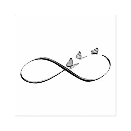 oneindige vlinders rubberstempel (Afrduk)