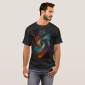 Oneindige Vortex | Abstracte Flow T-Shirt (Voorkant volledig)