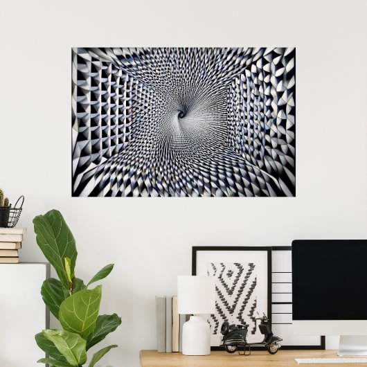 Oneindige Vortex Poster (Thuiskantoor)