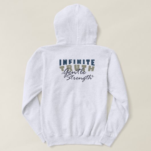 Oneindige Waarheid, Zachte Kracht Heren Hoodies (Design achterkant)