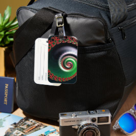 oneindige werveling bagagelabel