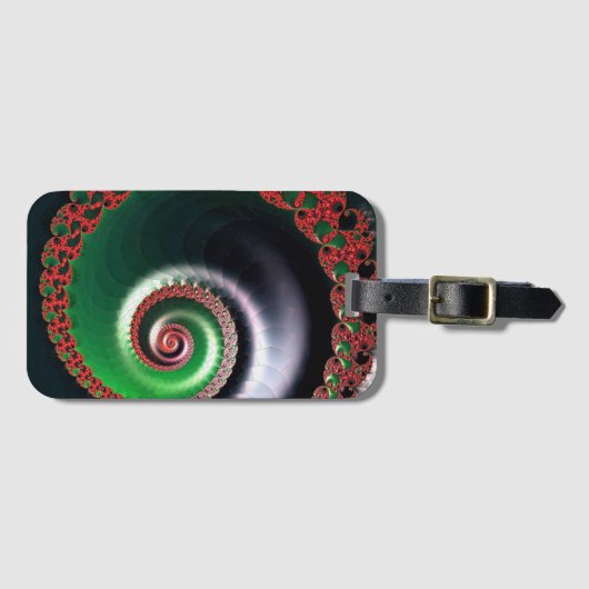 oneindige werveling bagagelabel (Voorkant (horizontaal))