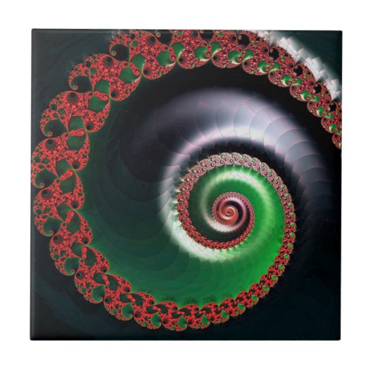 oneindige werveling tegeltje (Voorkant)