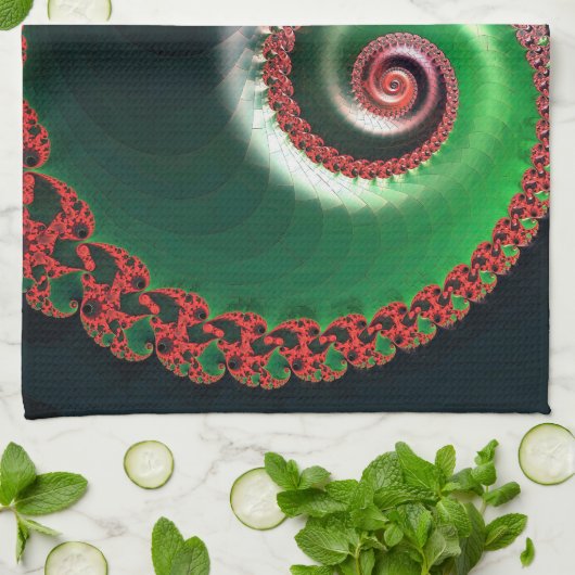 oneindige werveling theedoek (Gevouwen)