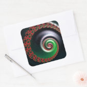 oneindige werveling vierkante sticker (Envelop)