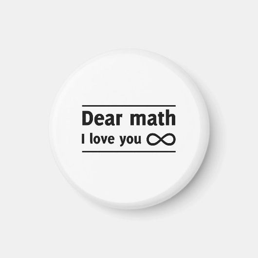 oneindige Wiskunde Love Magneet (Voorkant)