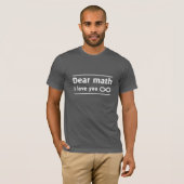 oneindige Wiskunde Love T-shirt (Voorkant volledig)