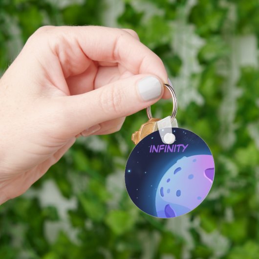 Oneindigheid bij Paarse Sleutelhanger (Hand)