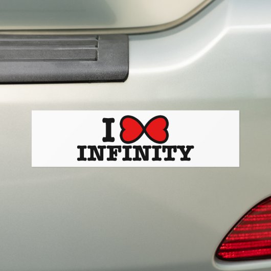 Oneindigheid Bumpersticker (Op auto)