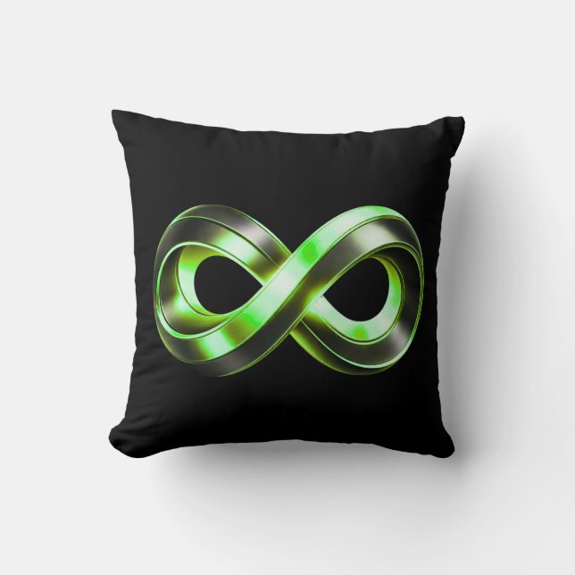 Oneindigheid Core Embleem Accent Luxe Abstract Dec Kussen (Voorkant)