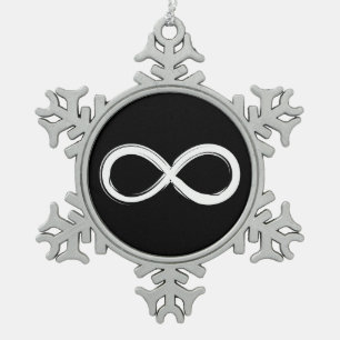 Oneindigheid Geek Gifts Tin Sneeuwvlok Ornament