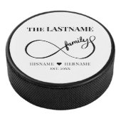 Oneindigheid Gepersonaliseerde Familienaam en Oost Hockey Puck (3/4)