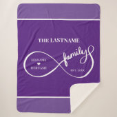 Oneindigheid Gepersonaliseerde Familienaam en Oost Sherpa Deken (Voorkant)