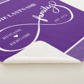 Oneindigheid Gepersonaliseerde Familienaam en Oost Sherpa Deken (3/4)