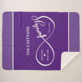 Oneindigheid Gepersonaliseerde Familienaam en Oost Sherpa Deken (Voorkant (horizontaal))