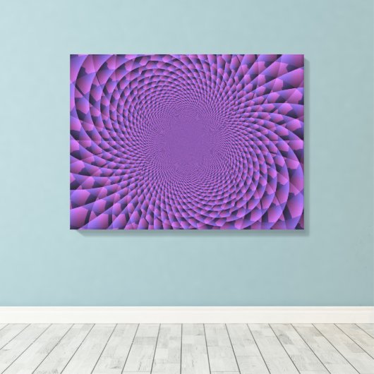 Oneindigheid is Paars Canvas Afdruk (Insitu (Houten vloer))