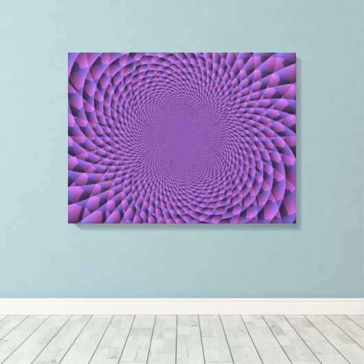 Oneindigheid is Paars Canvas Afdruk (Insitu (Houten vloer))