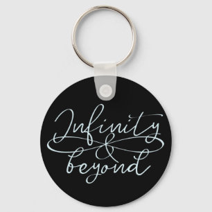 Oneindigheid Liefdessymbool Calligrafische Quote L Sleutelhanger