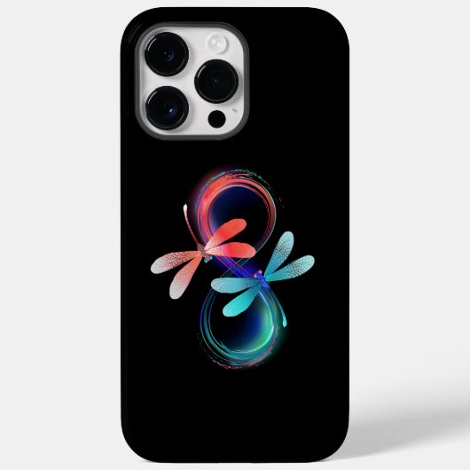 Oneindigheid met gloeiende libellen Case-Mate iPhone case (Achterkant)