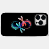 Oneindigheid met gloeiende libellen Case-Mate iPhone case (Achterkant (horizontaal))