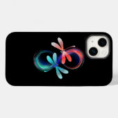 Oneindigheid met gloeiende libellen Case-Mate iPhone case (Achterkant (horizontaal))